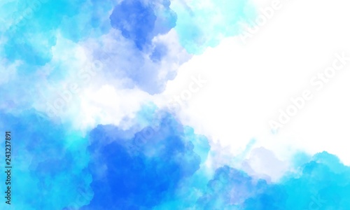 abstract background with blue clouds and space for text © Eva Kali