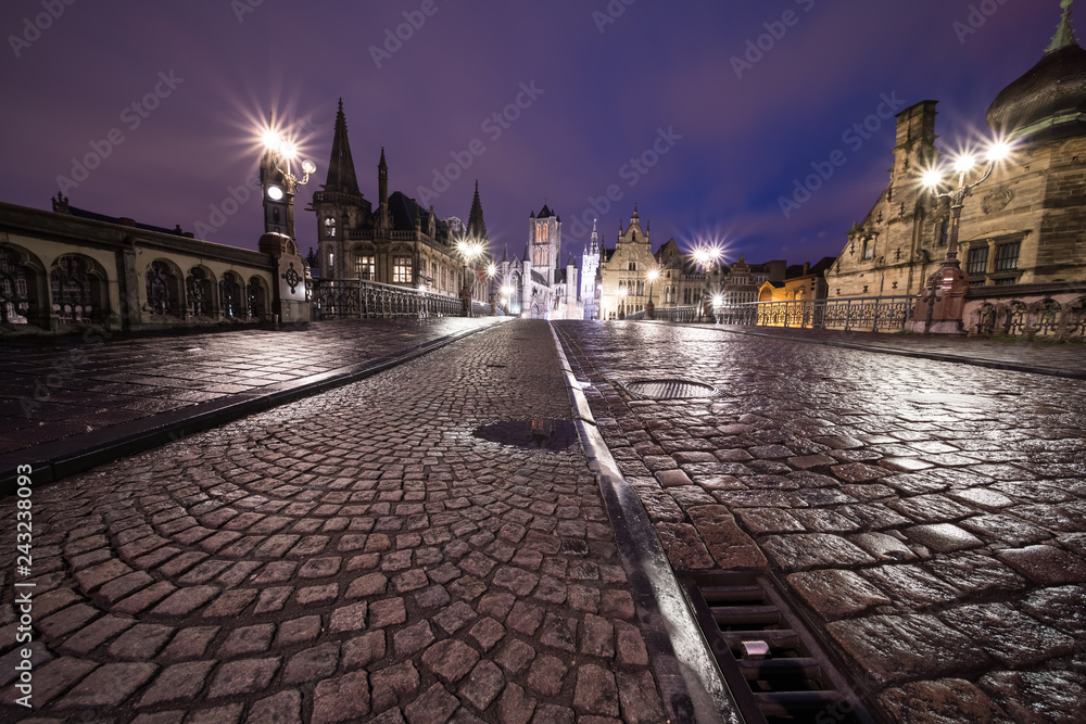 Obraz premium the three towers of Ghent