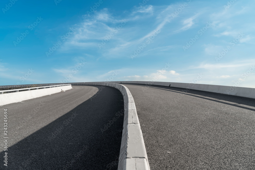 Air highway asphalt road and beautiful sky scenery Air highway asphalt road and beautiful sky scenery