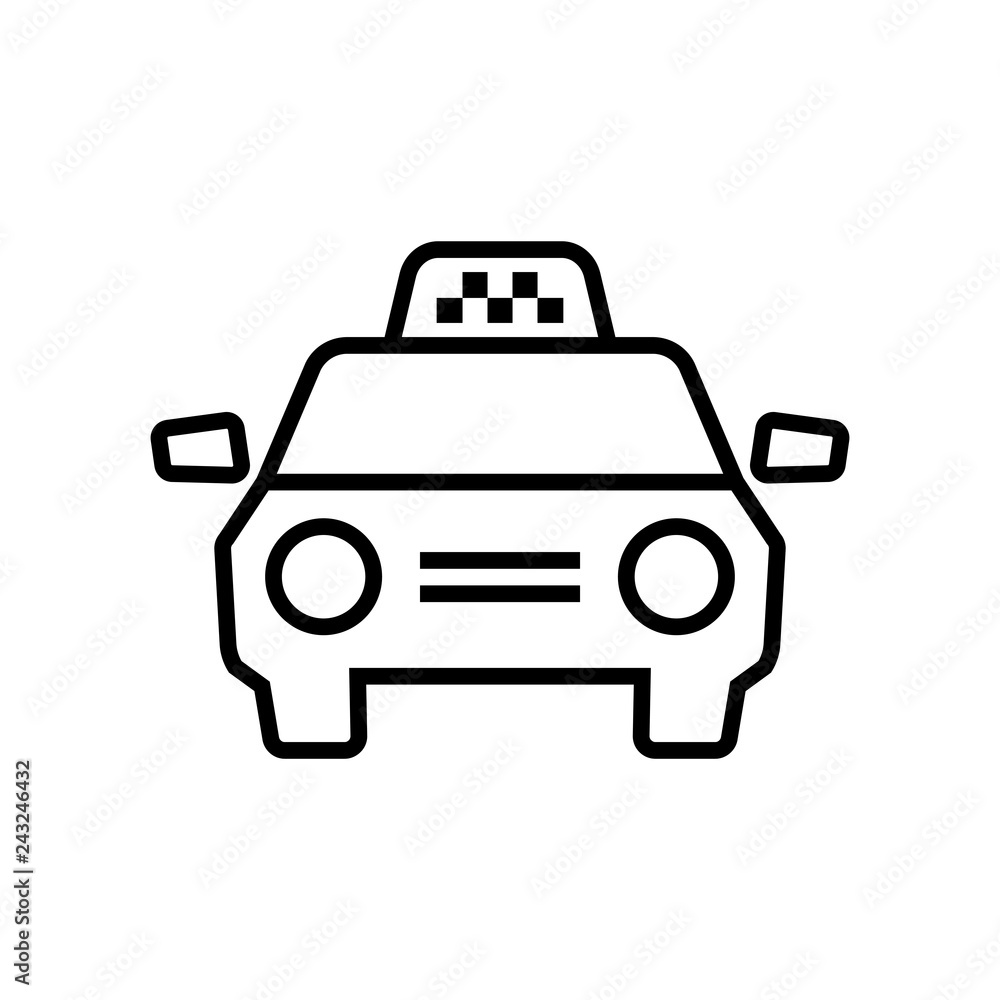 Taxi Car icon. Graphic elements for your design