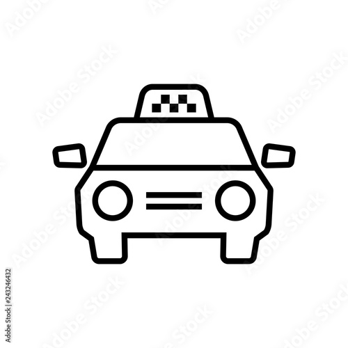 Taxi Car icon. Graphic elements for your design