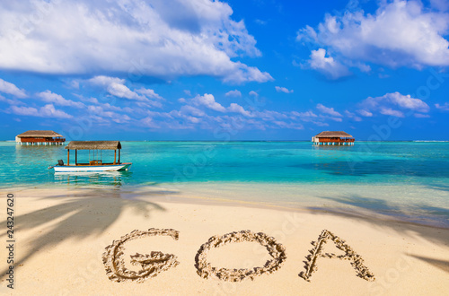 Word Goa on beach © Nikolai Sorokin