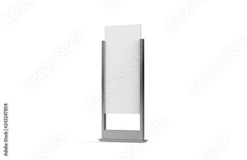 Wallpaper Mural Outdoor advertising stand on isolated white background, 3d illustration Torontodigital.ca