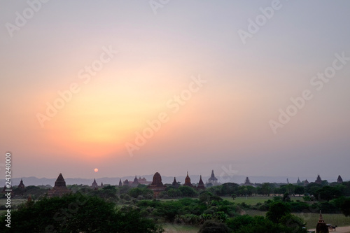 Sunset temples of Bagan, Myanmar