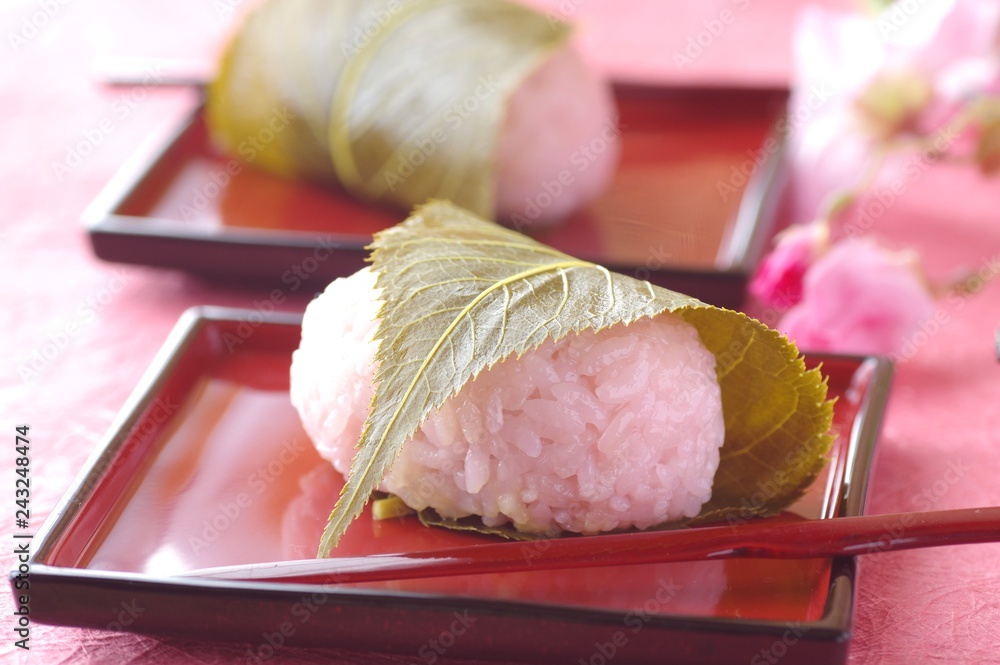桜餅 さくら餅 さくらもち 和菓子 Stock Photo Adobe Stock