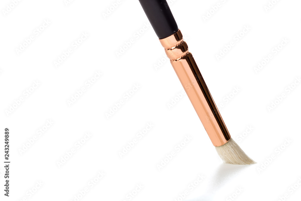make up brush, eye shadows blusher isolated on white background make up brush, eye shadows blusher isolated on white background