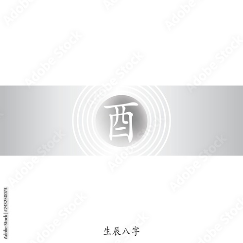 Chinese zodiac animals. 12 Earthly Branches.