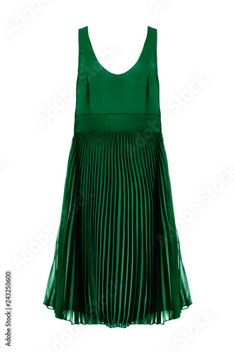 Green dress isolated