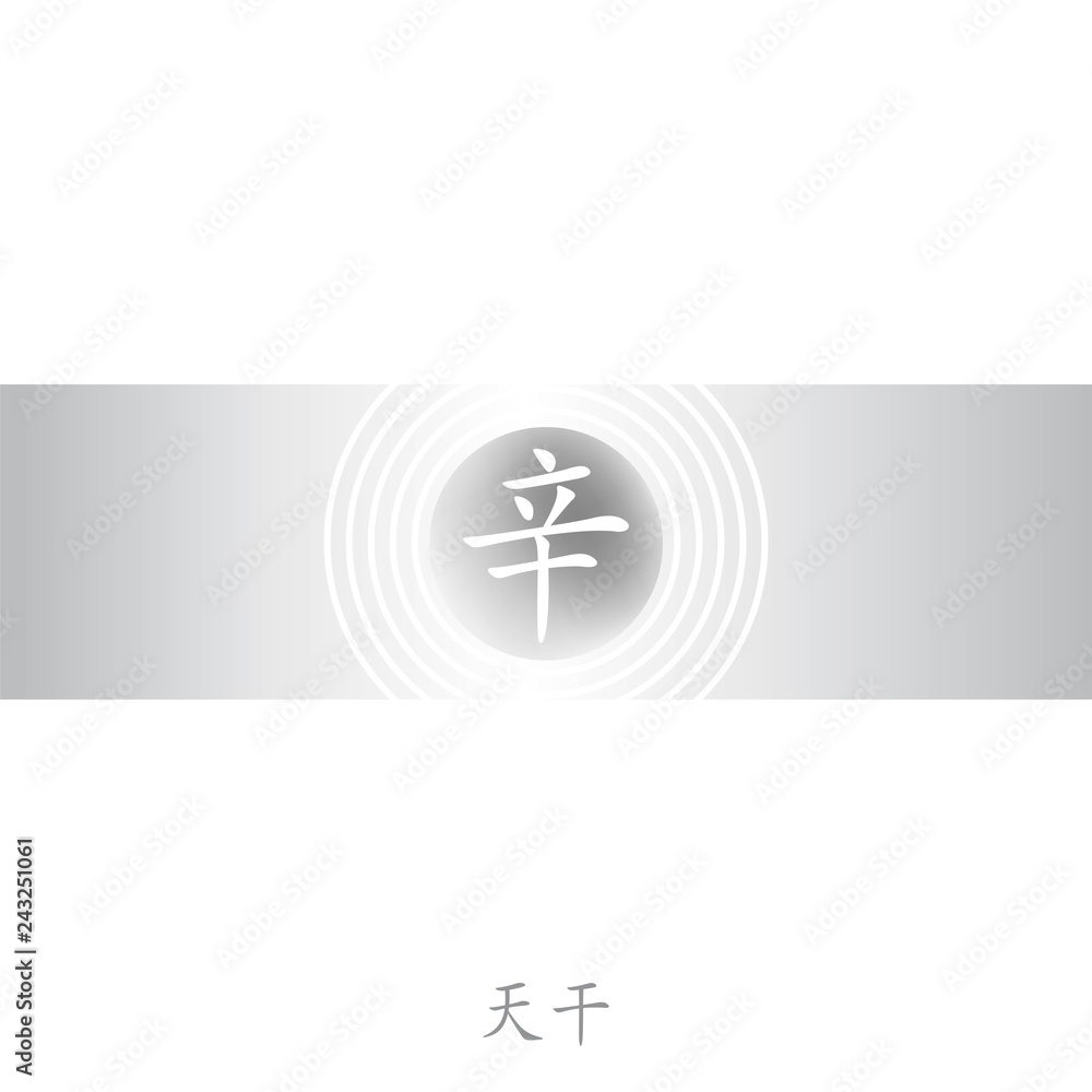 Fototapeta premium BaZi infographic elements.