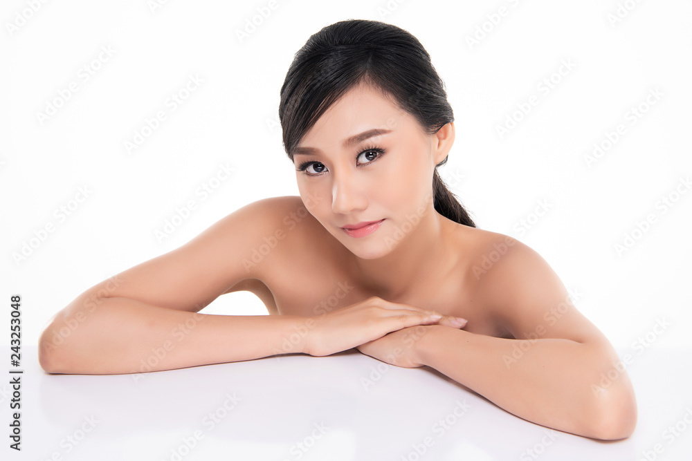 Beautiful Young asian Woman with Clean Fresh Skin Beautiful Young asian Woman with Clean Fresh Skin