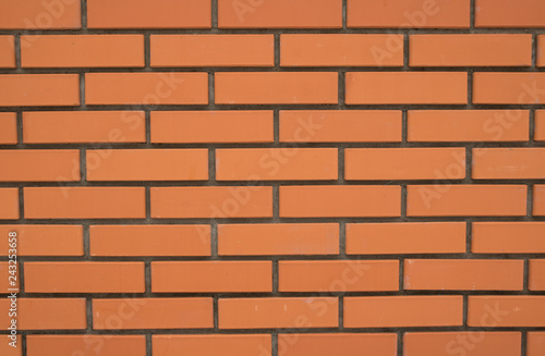 brown brick wall background. close up view