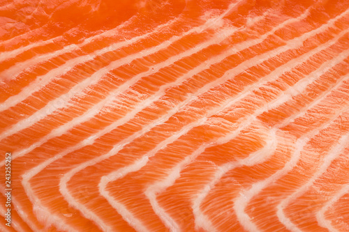Fillet of fresh salmon, closeup