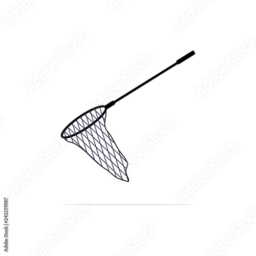 Hand Netting Icon. Vector concept illustration for design.