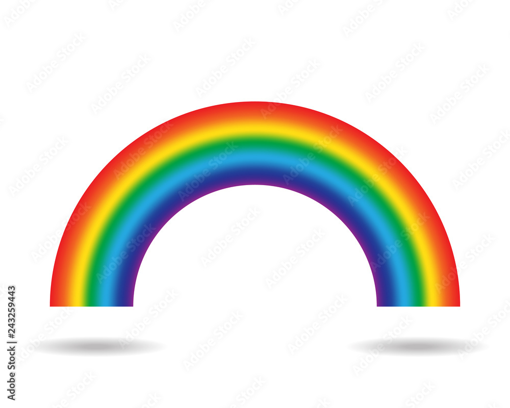Gradient rainbow isolated on white background Gradient rainbow isolated on white background