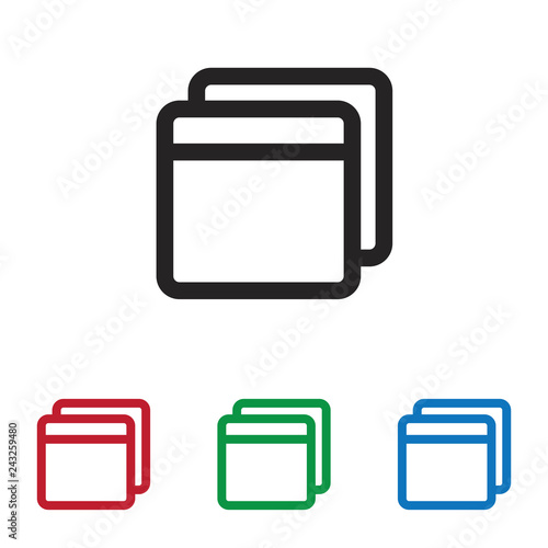 Folders vector icon