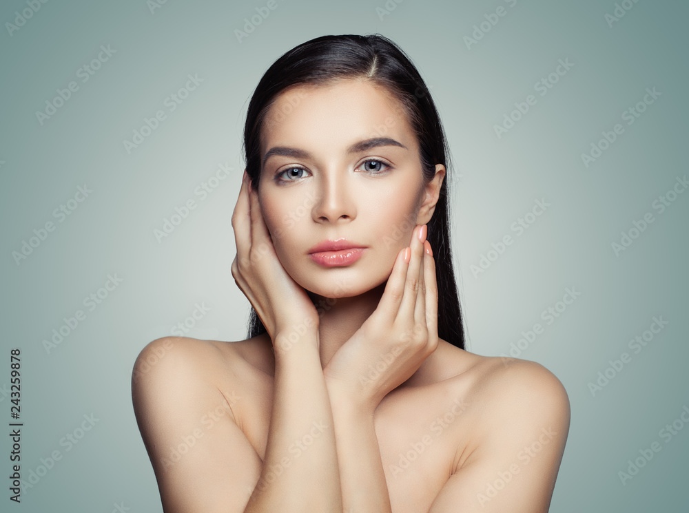 Nice woman portrait. Female model with perfect skin Nice woman portrait. Female model with perfect skin