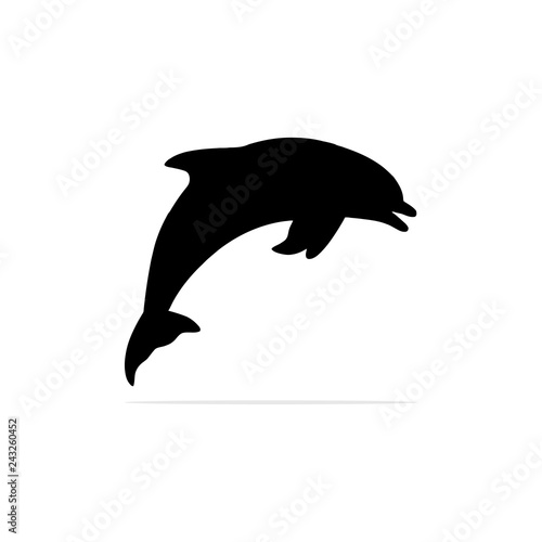 Dolphin Icon. Vector concept illustration for design.