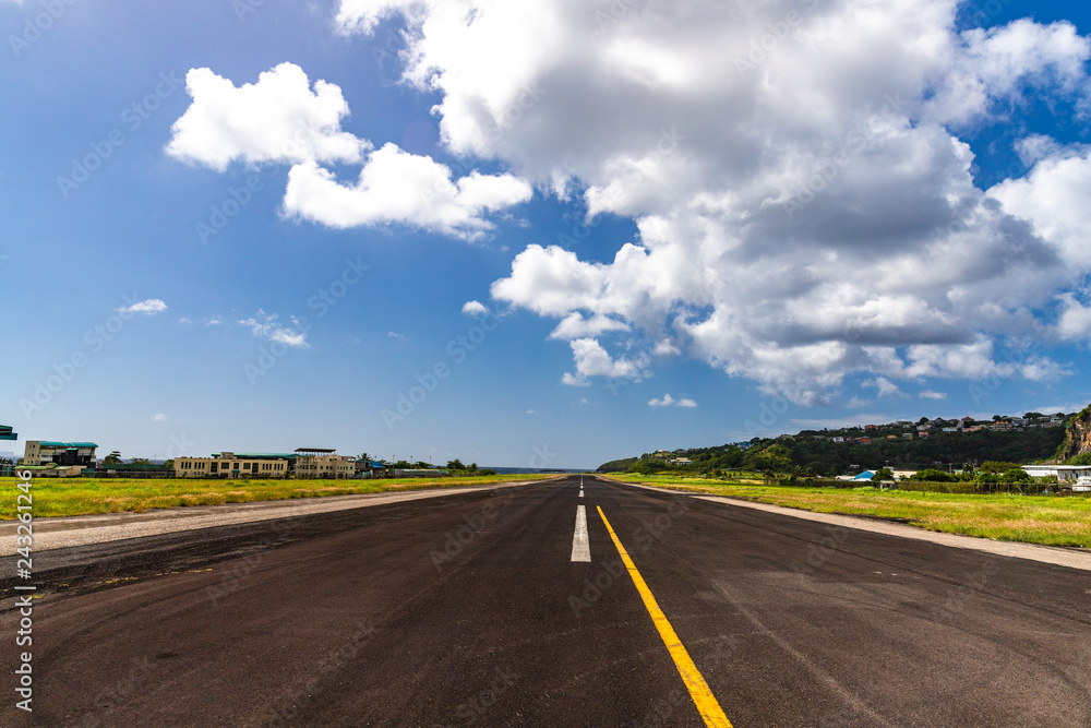 Caribbean Island runway