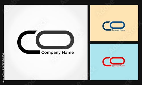 letter co business vector logo