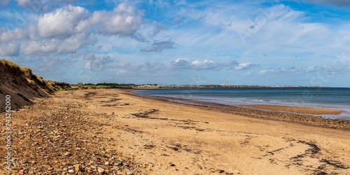 North Beach in Cambois near Blyth, Northumberland, England, UK photo