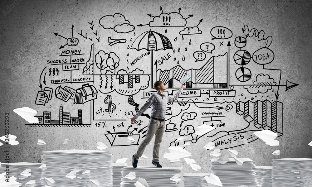 Study hard to become successful businessman.