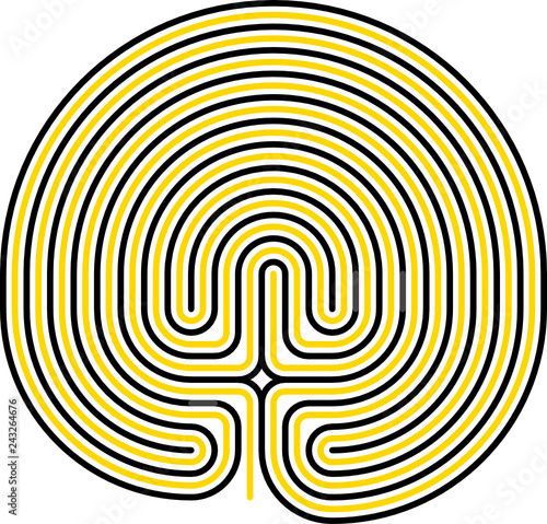 Troy town, maze, Bunge, Sweden