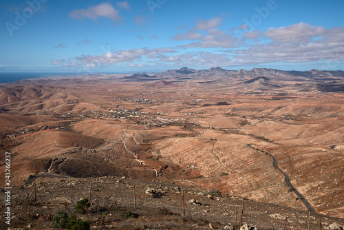 Landscape from Mirador Morro de Veloso, Fuerteventura, Canary Islands, Spain