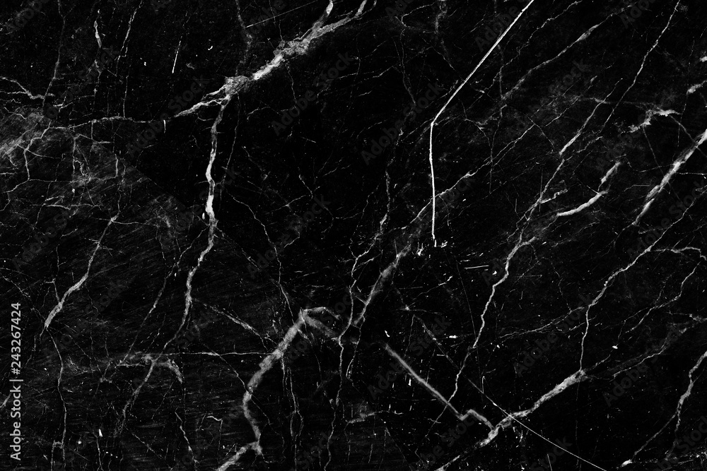 Patterned detailed of black and white marble pattern texture for product design. abstract dark background.
