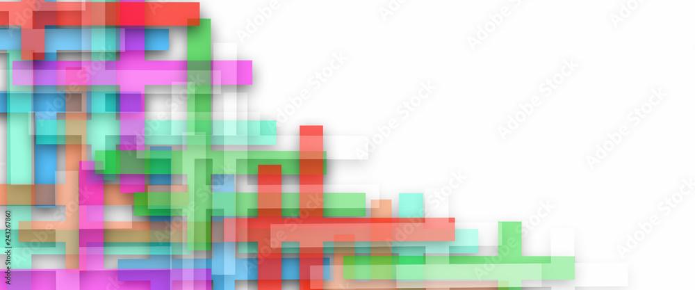 Fototapeta premium Line abstract soft background, colorful modern template