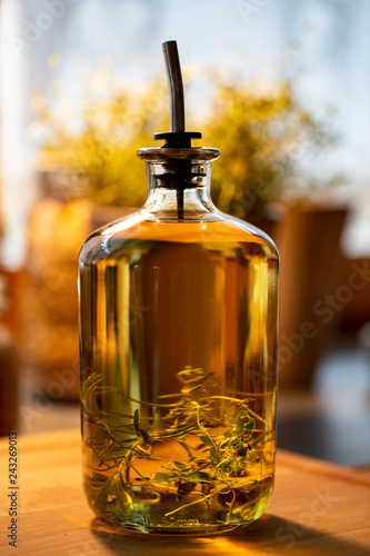 Olive oil and olive branch