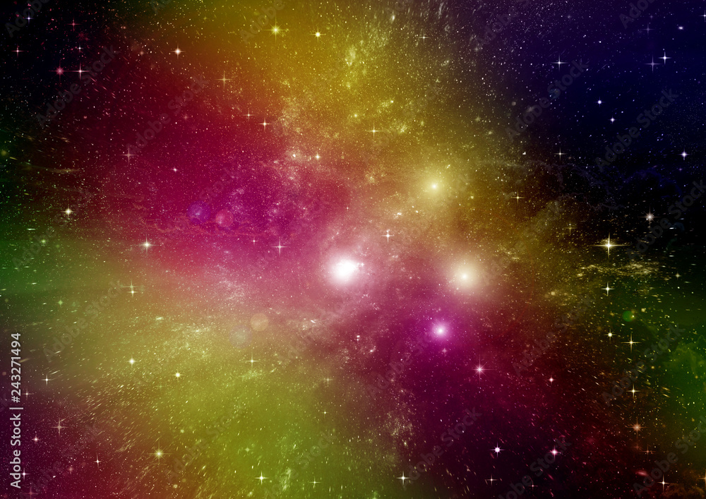 Fototapeta premium galaxy in a free space