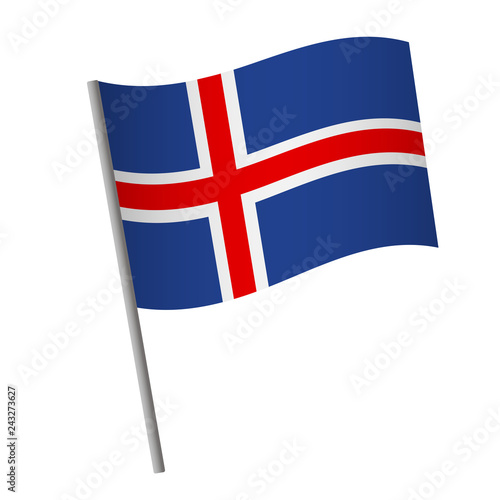Iceland flag icon.