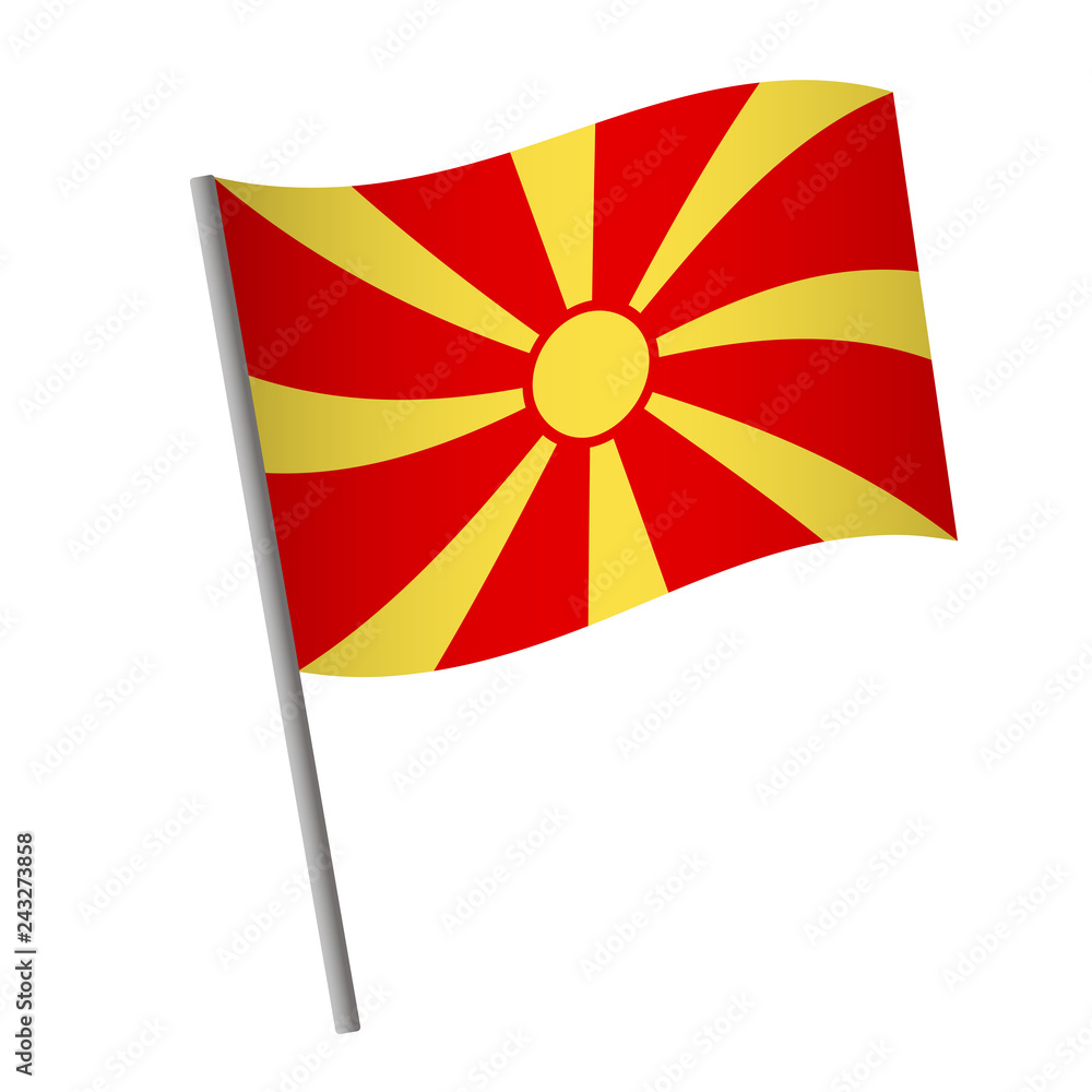 Macedonia flag icon.