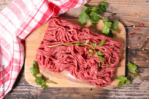 raw minced beef