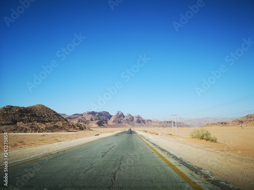 road in desert