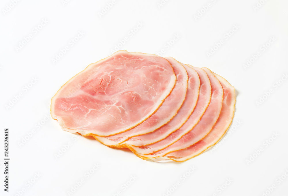 Slices of Prosciutto Cotto Slices of Prosciutto Cotto