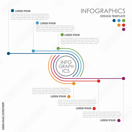 Infographic design template with place for your data. Vector illustration.