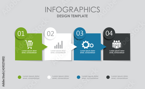 Infographic design template with place for your data. Vector illustration.