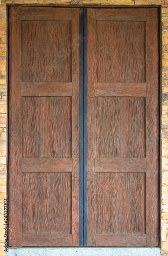 Ancient house old door that is big and interesting.