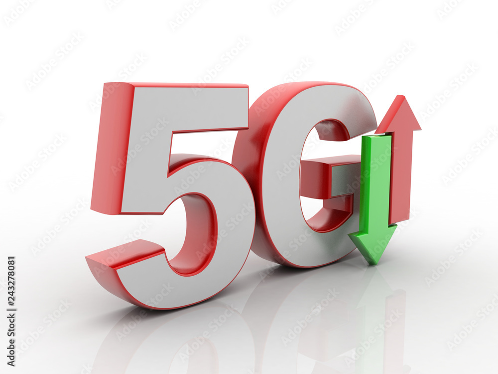 3d rendering 5G Network 5G Connection 3d rendering 5G Network 5G Connection