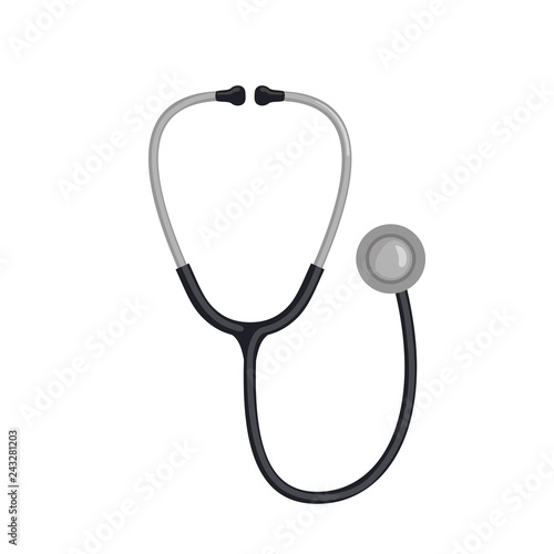 Stethoscope icon isolated on white background.