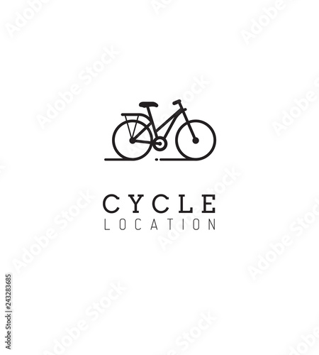 Vélo, logo, identité visuelle, sport, loisirs, famille, randonnée 