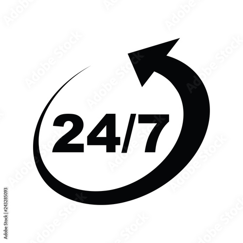 twenty four seven arrow icon