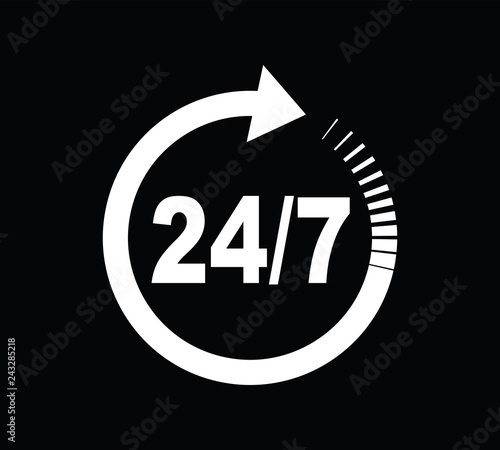 twenty four seven arrow icon