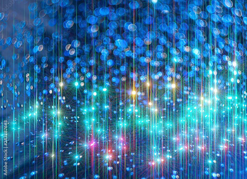 The glowing rays on a blue background. The glowing rays on a blue background.