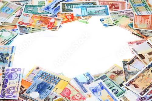 money different banknotes