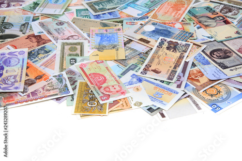 money different banknotes