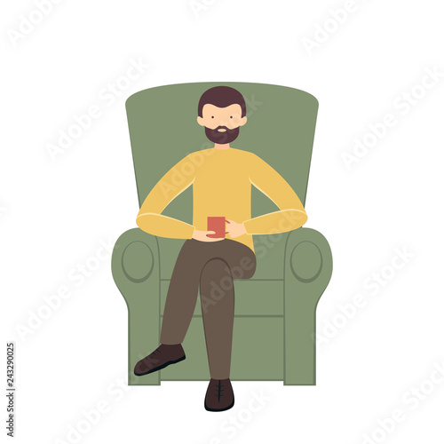 Man in Armchair