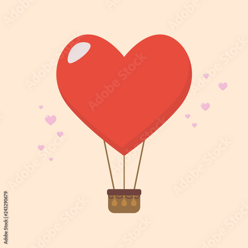 Big heart balloon