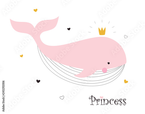 cute princess whale